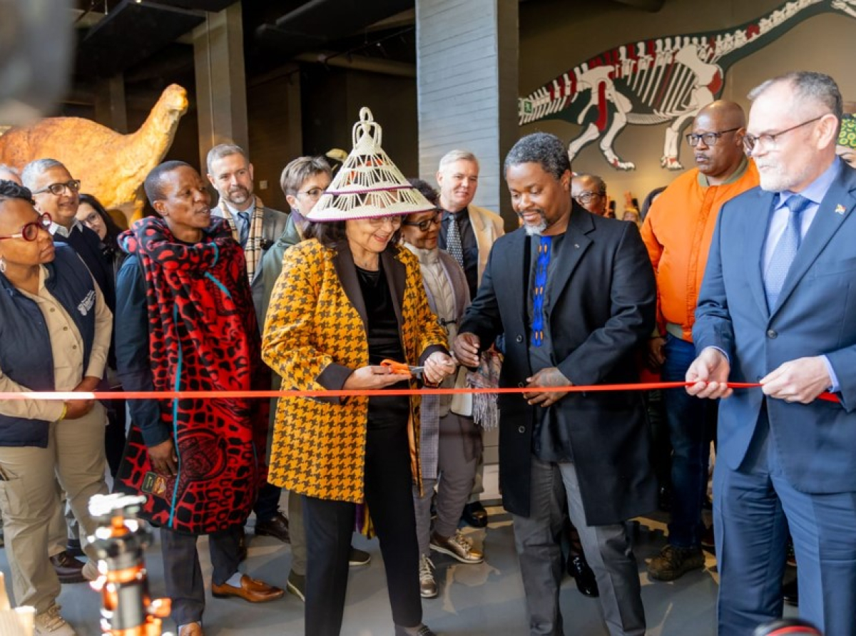 Minister of Tourism Patricia de Lille, on Sunday unveiled the R120 million state-of-the-art Kgodumodumo Dinosaur Interpretation Centre. Picture: Supplied